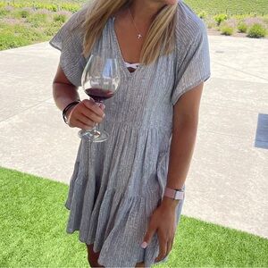 Light Blue Women's Mini Dress